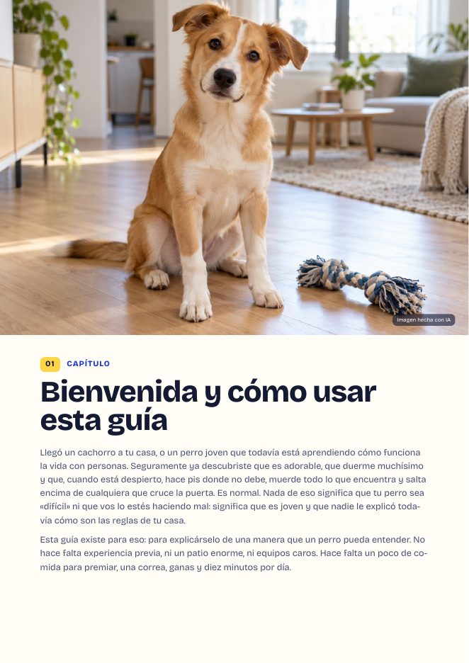 Página: Bienvenida y cómo usar esta guía